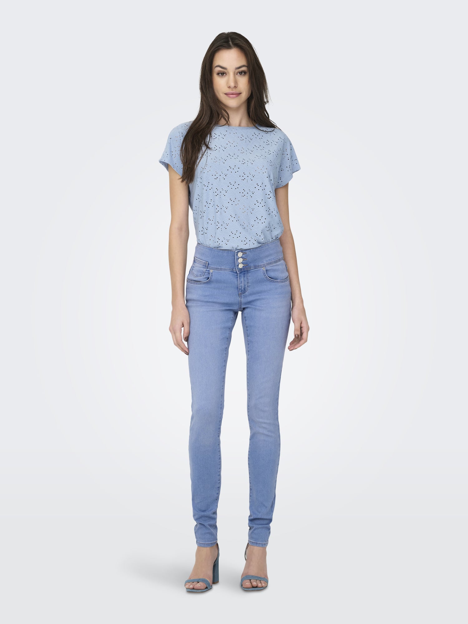 ONLY T-Shirts  hellblau