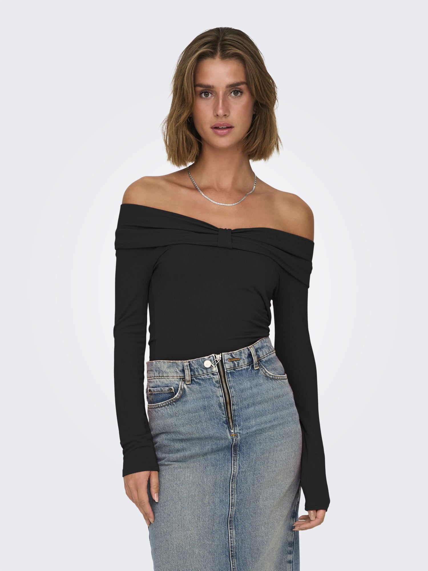 ONLY Langarmshirts  schwarz