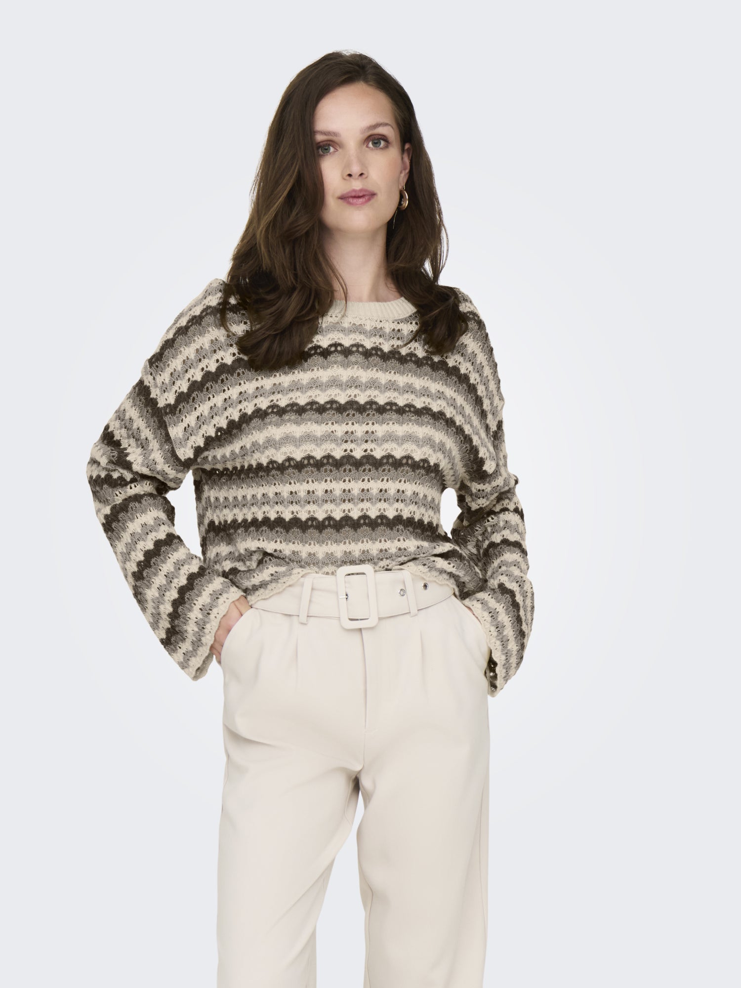 ONLY Pullover  grau