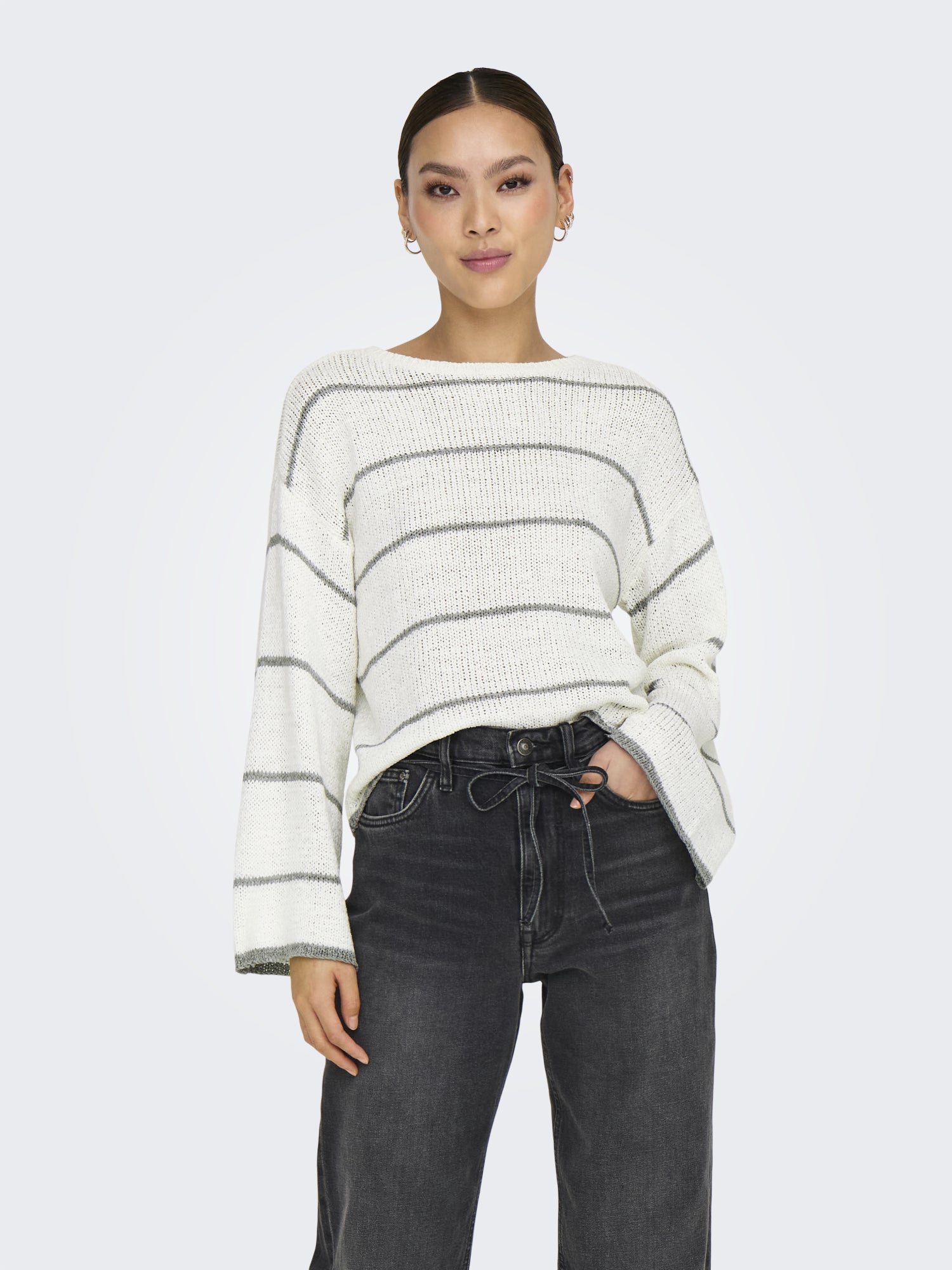 ONLY Pullover  hellgrau