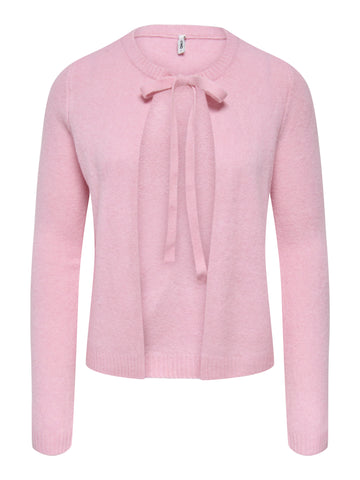 Strickweste mit Schleife vorne