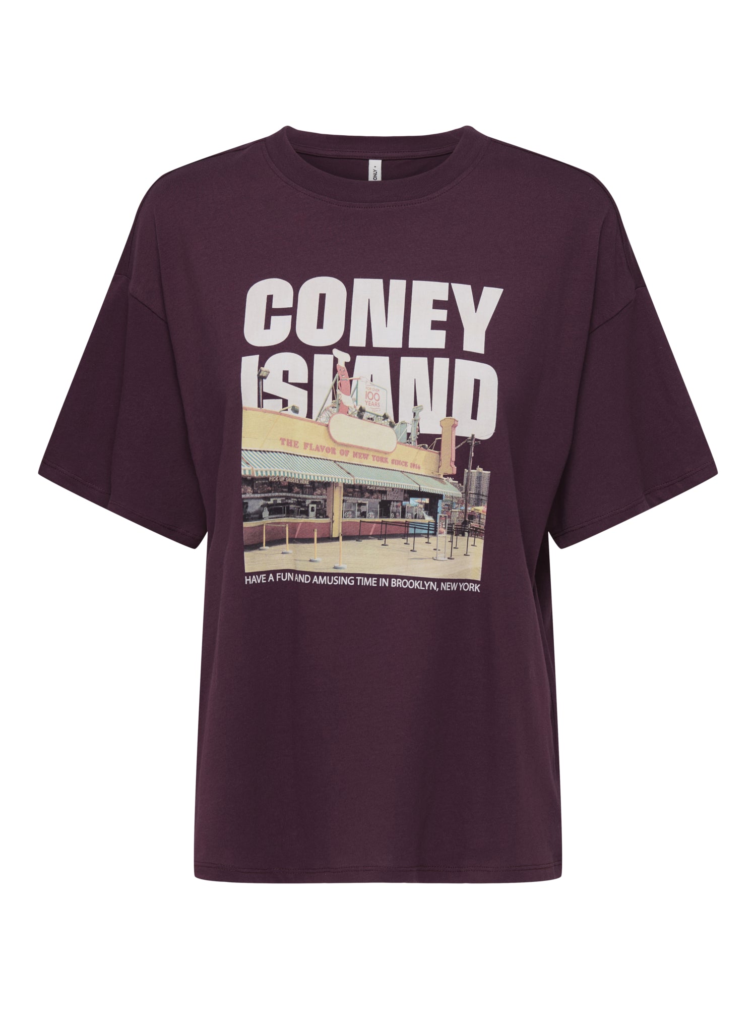 ONLY T-Shirts  dunkelrot