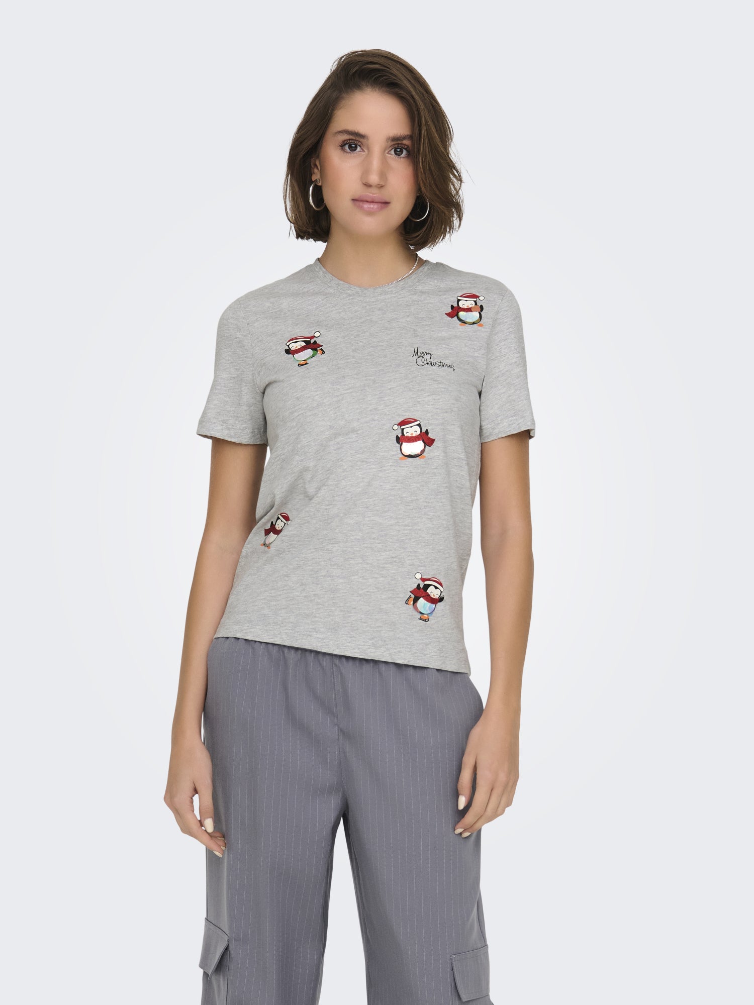 ONLY T-Shirts  hellgrau