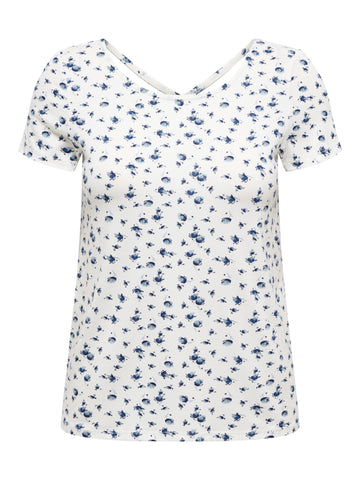 T-Shirt mit tiefem Rückenausschnitt