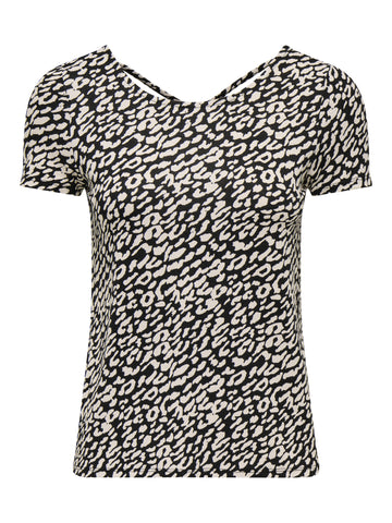 T-Shirt mit tiefem Rückenausschnitt