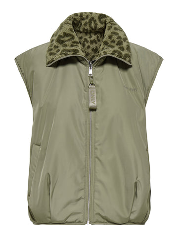 Ärmellose Jacke zum wenden