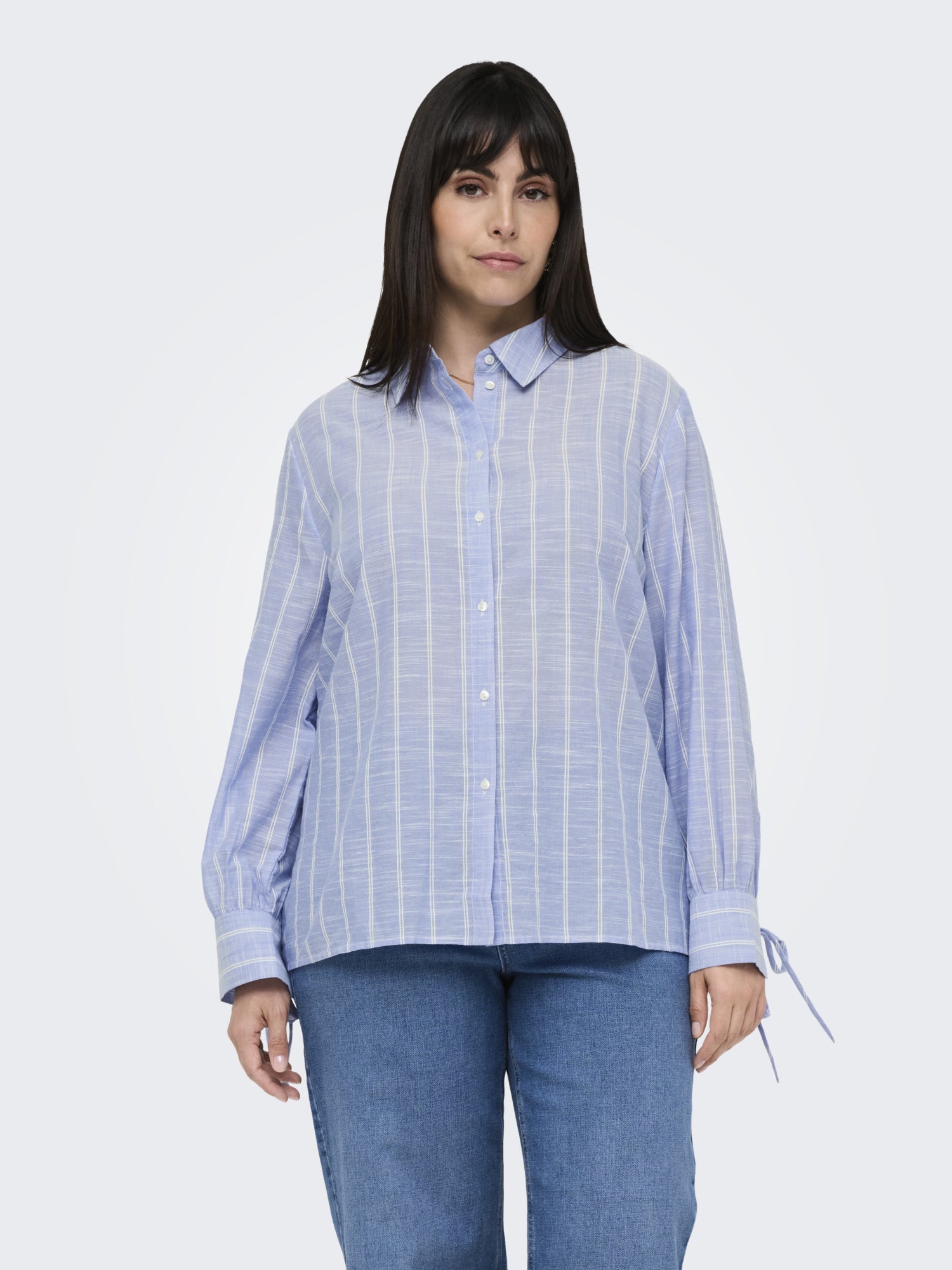 ONLY Carmakoma Blusen  hellblau