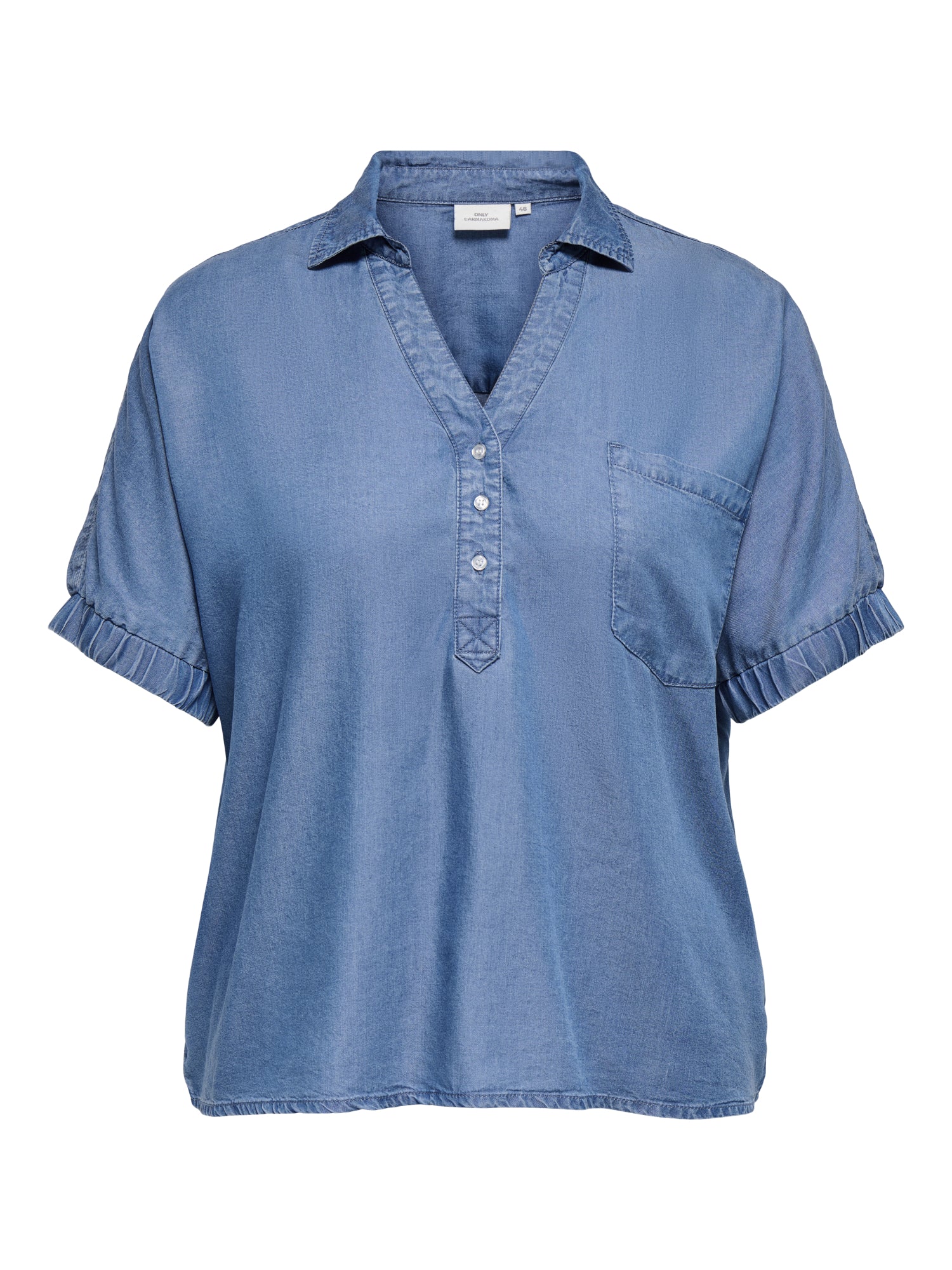 ONLY Carmakoma Blusen  blau