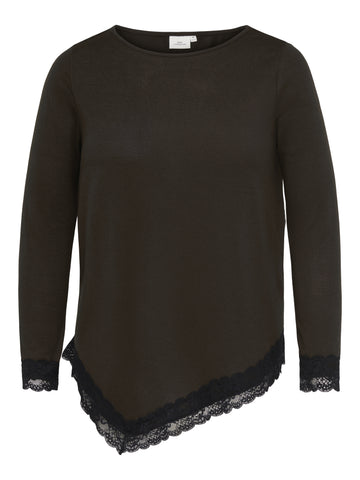 CARALBA Bluse mit Spitzen-Detail