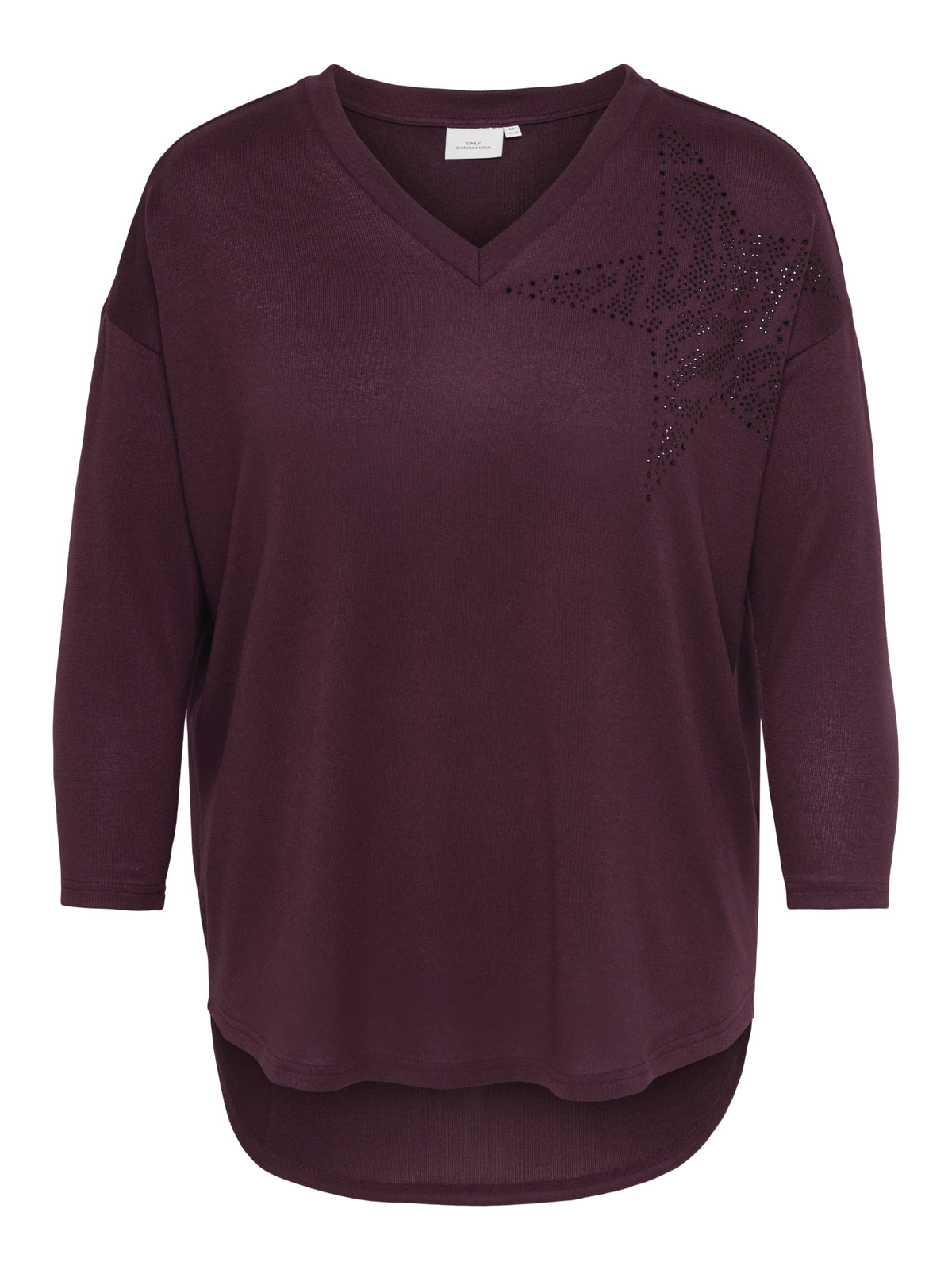 ONLY Carmakoma Blusen  schwarz