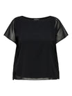 ONLY Carmakoma Blusen  schwarz