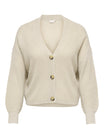 ONLY Carmakoma Strickjacken  creme
