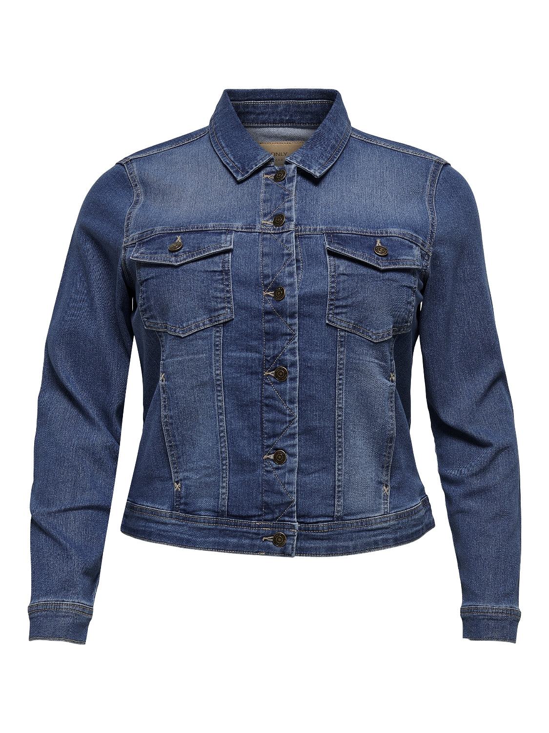 ONLY Carmakoma Jeansjacken  dunkelblau