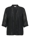 ONLY Carmakoma Blusen  schwarz
