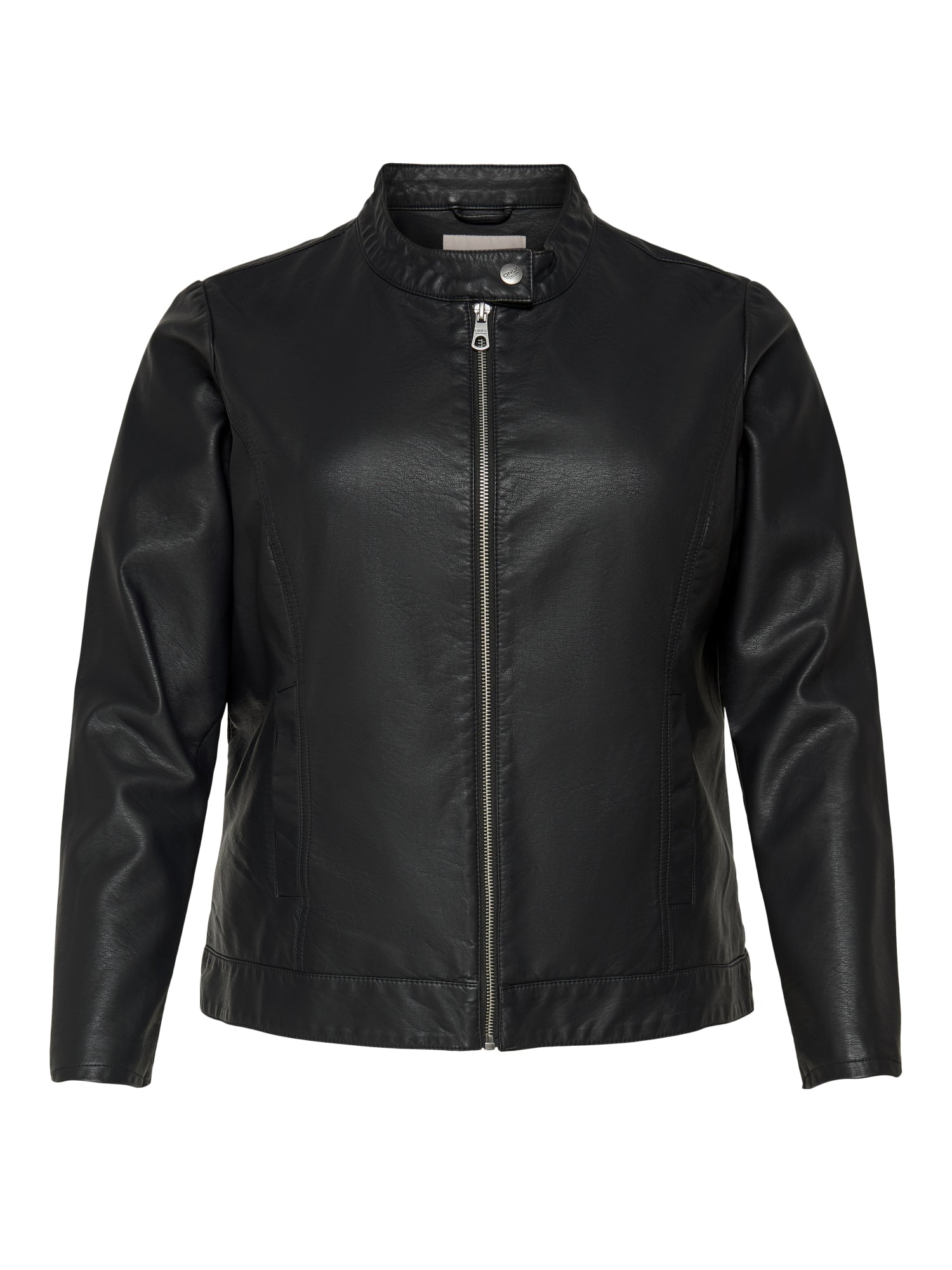 ONLY Carmakoma Lederjacken  schwarz