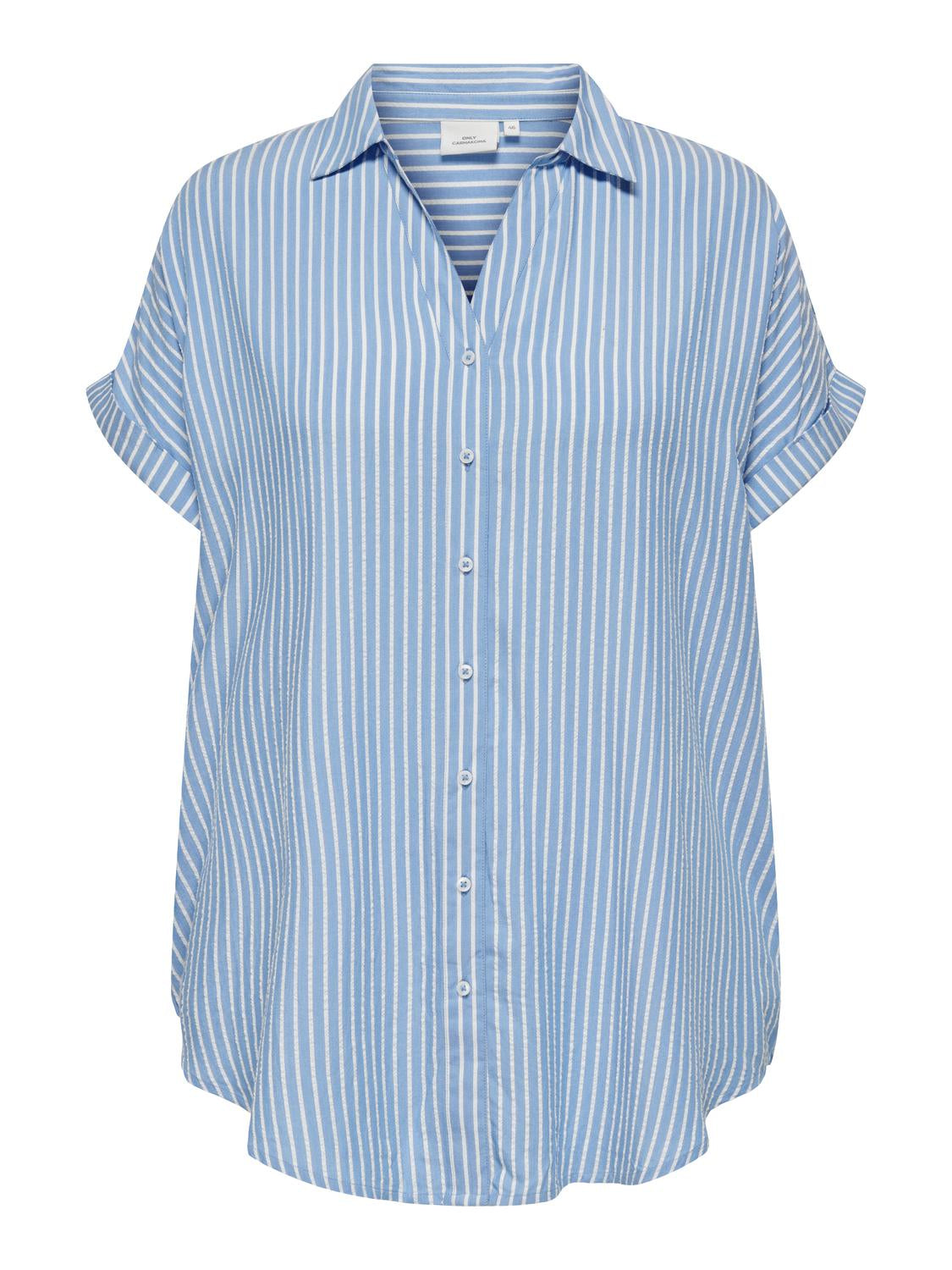 ONLY Carmakoma Blusen  blau