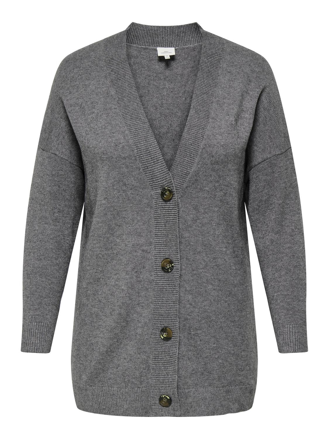 ONLY Carmakoma Strickjacken  grau