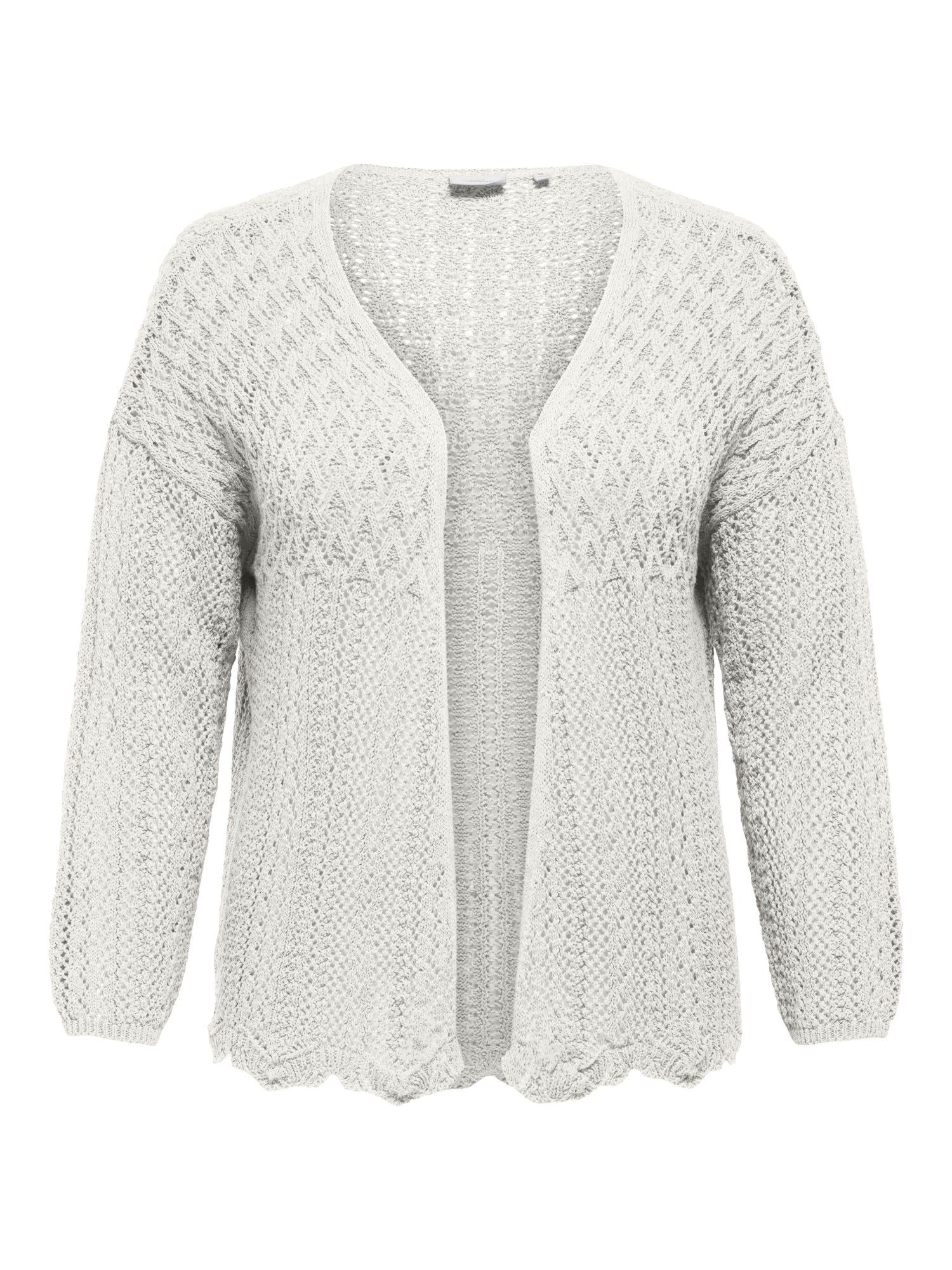 ONLY Carmakoma Strickjacken  hellgrau