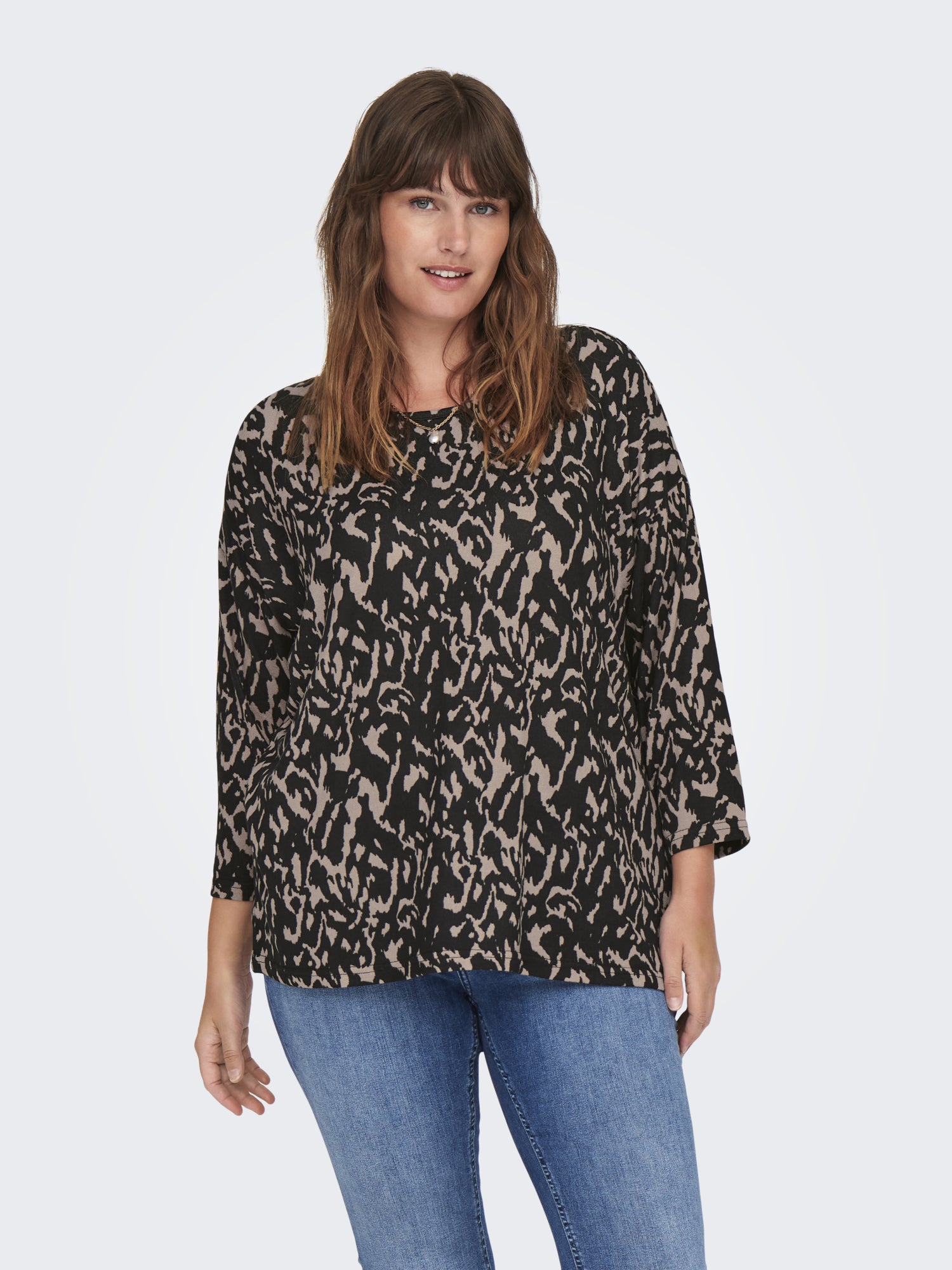 ONLY Carmakoma Blusen  schwarz