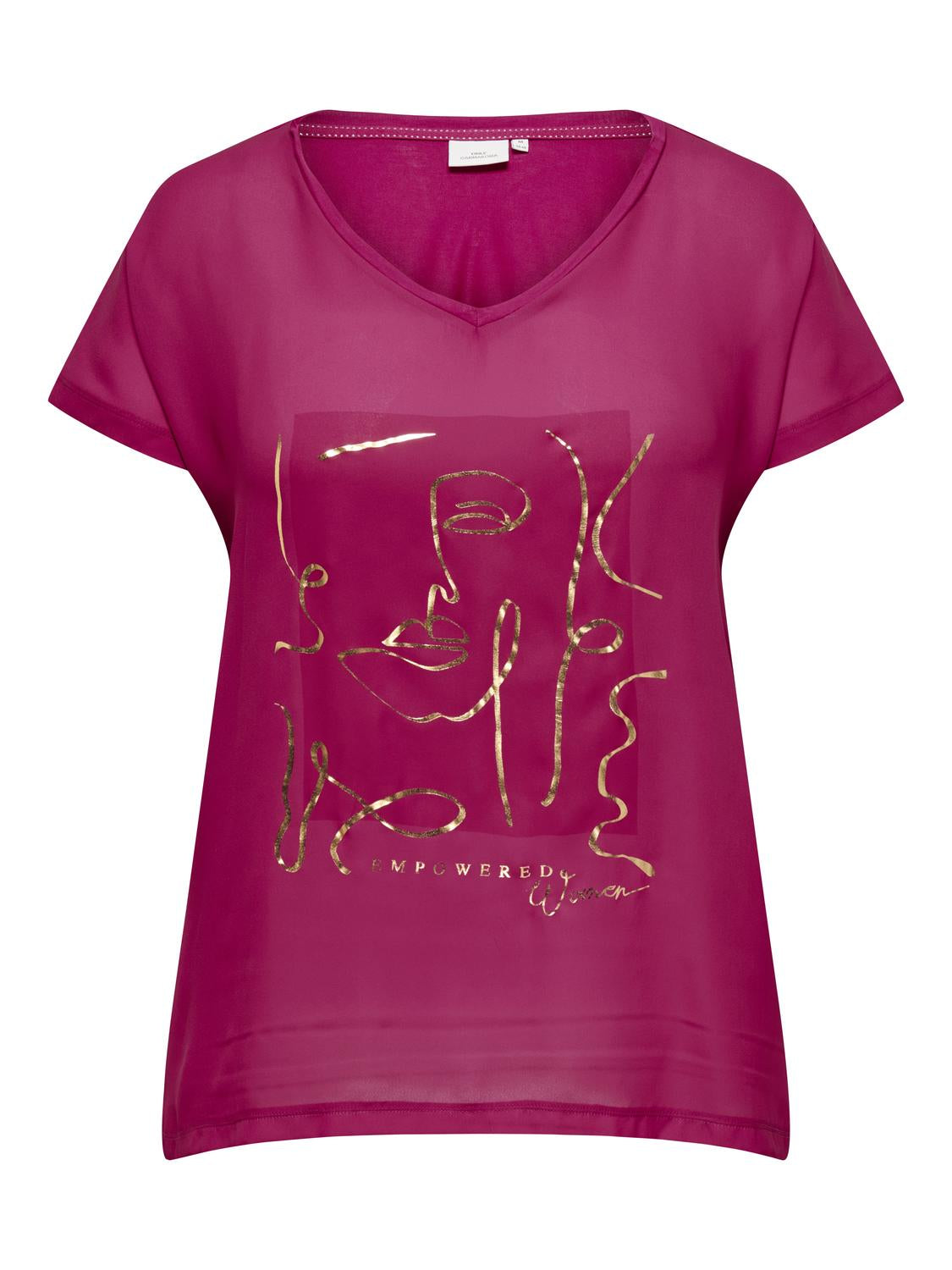 ONLY Carmakoma T-Shirts  pink