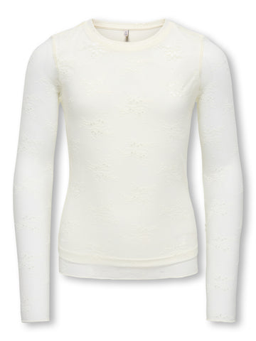 Langarmshirt mit Strickmuster