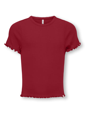 Rippenstrick T-Shirt