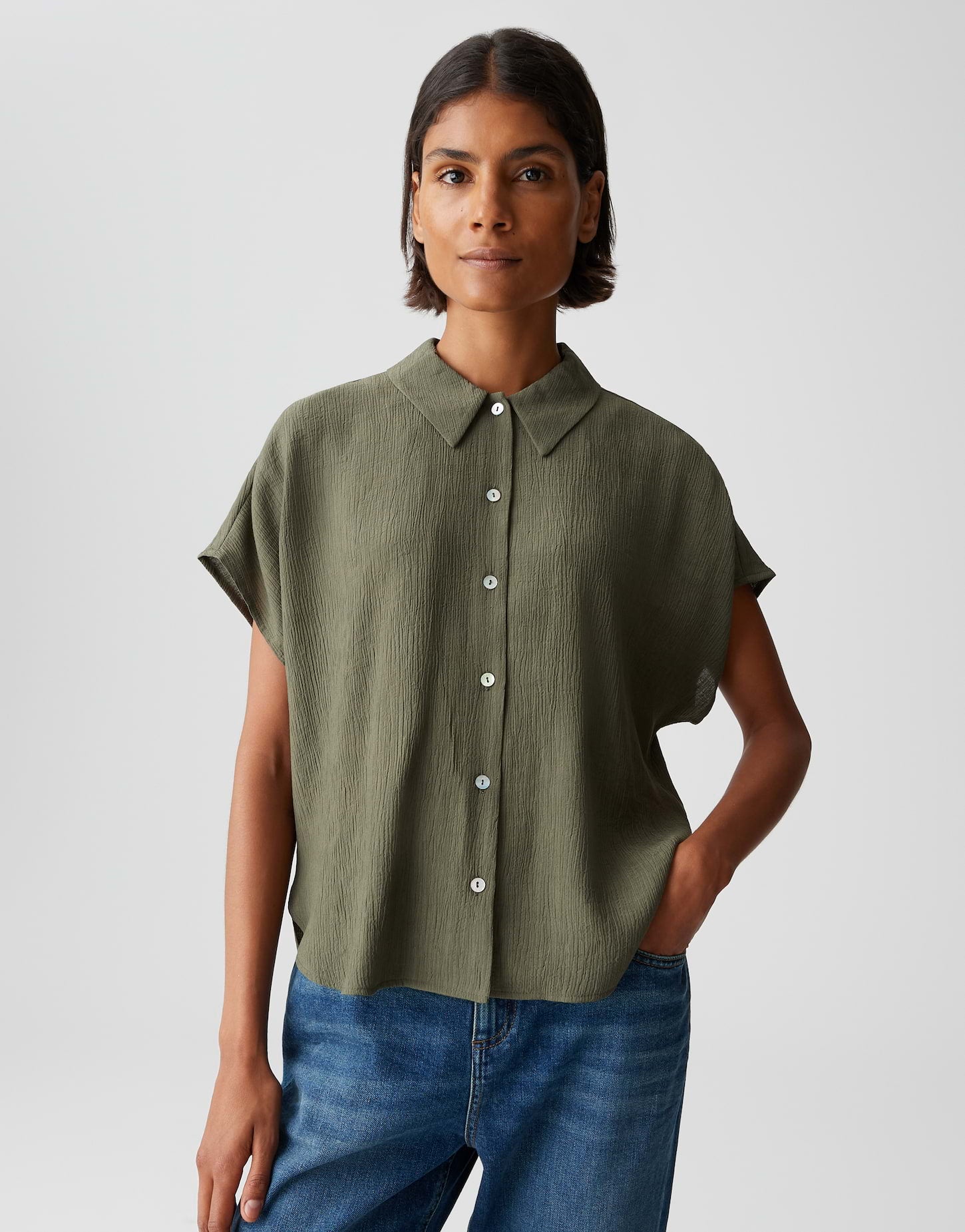 OPUS Blusen  oliv