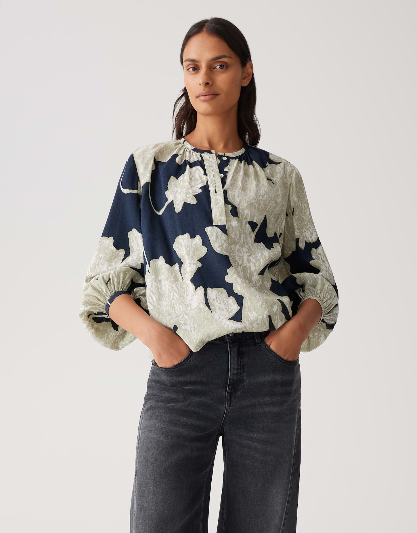 OPUS Blusen  blau