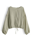 OPUS Blusen  hellgrün