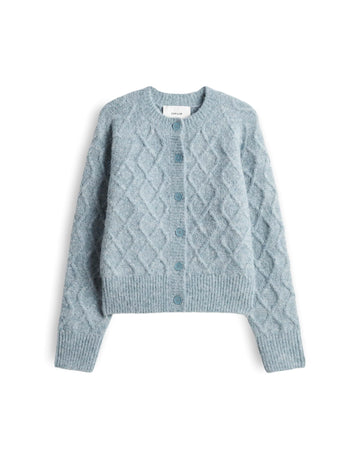 DABLE Cardigan mit Zopfstrickmuster