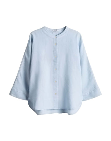 FULIS Stehkragenbluse aus Leinen