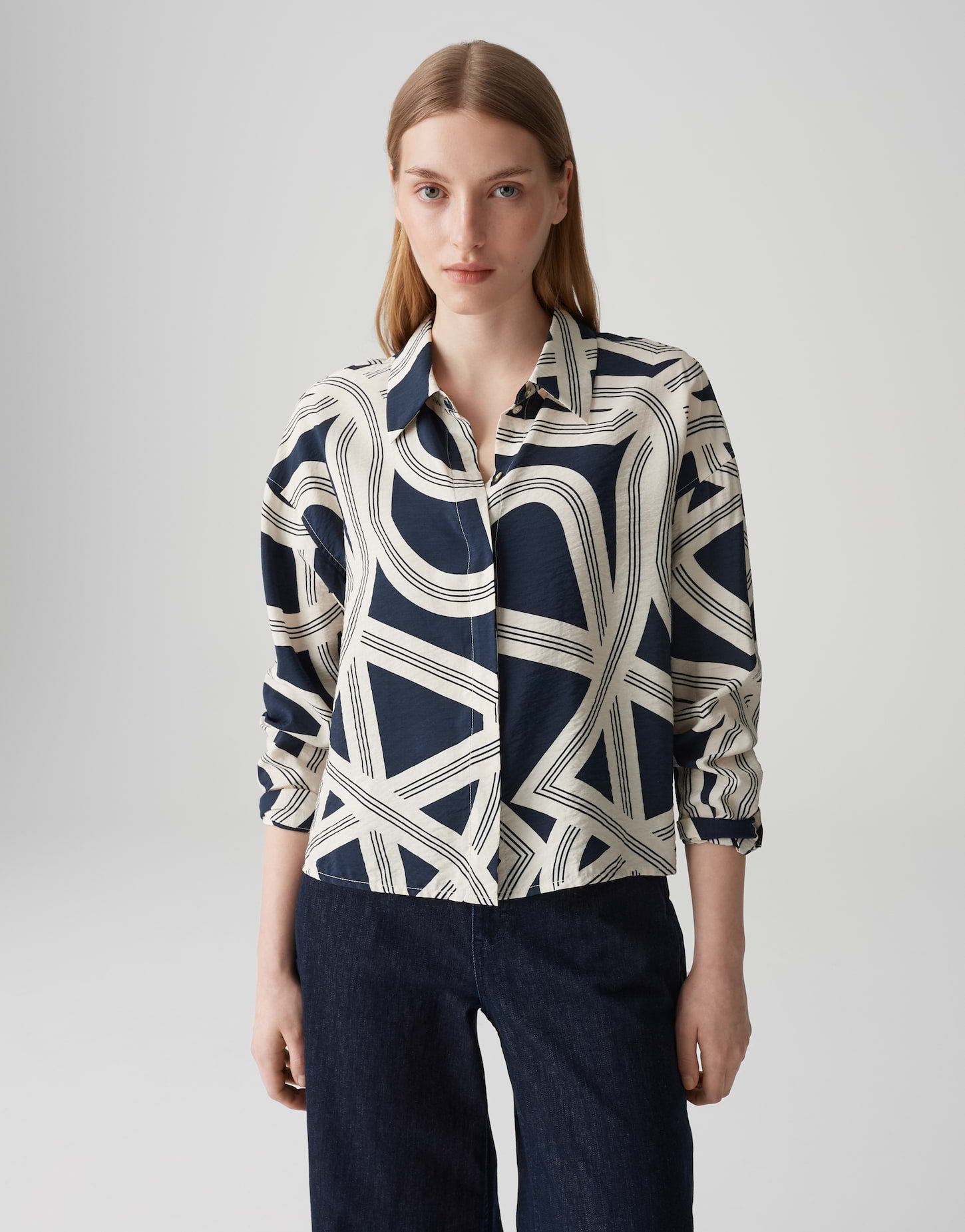 OPUS Blusen  blau