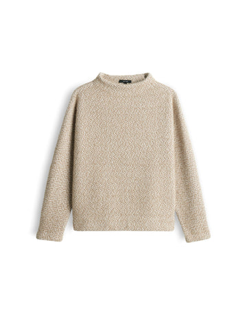GENURI Sweatshirt mit zweifarbiger Struktur
