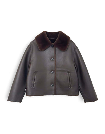 HAFELLDA Wendbare Jacke in Lederoptik