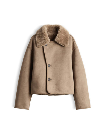 HAFIRA Wendejacke im Shearling Look