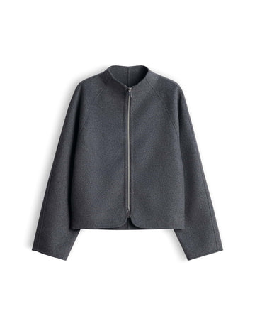 HELISU Doubleface Jacke im Woll Mix