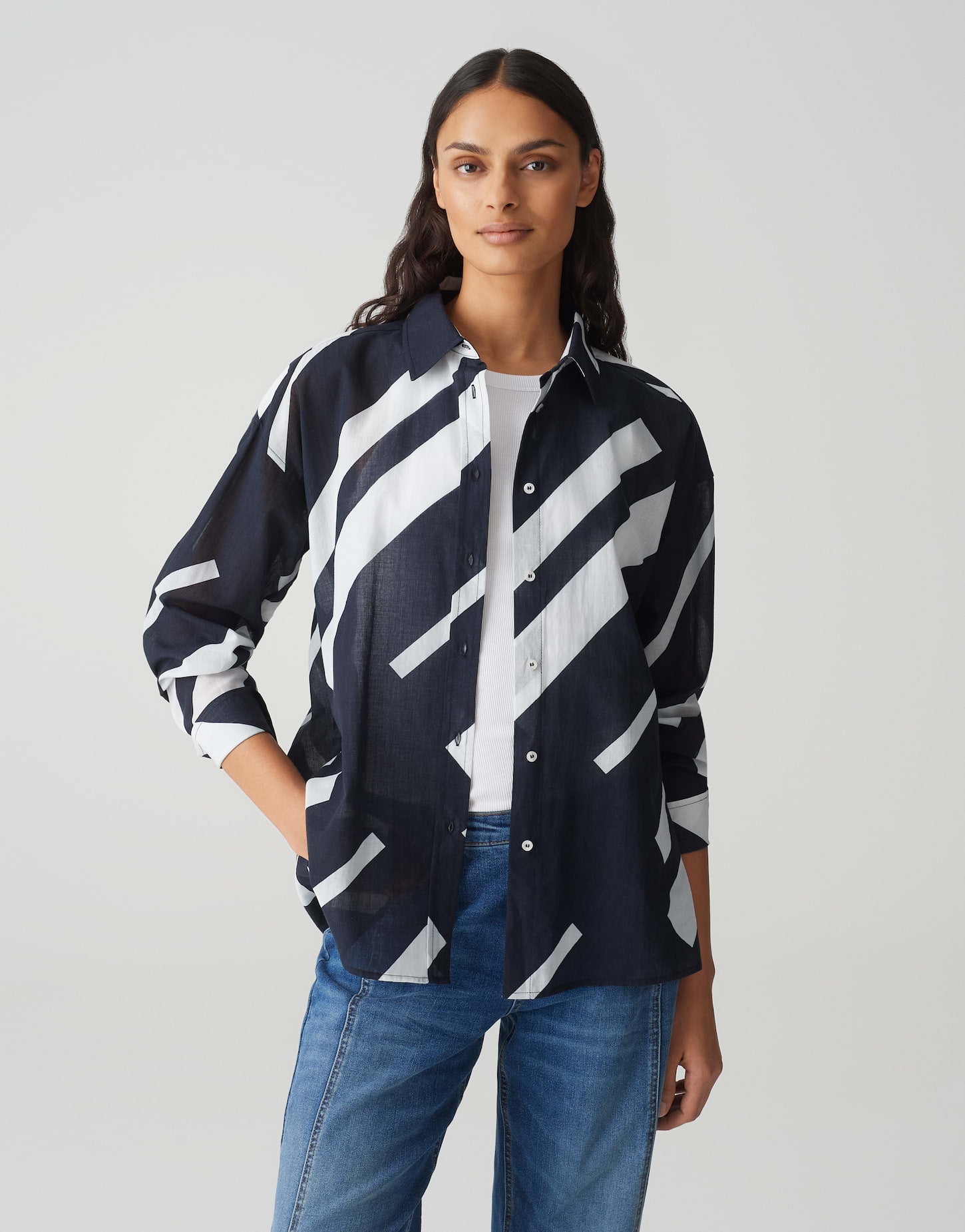 OPUS Blusen  dunkelblau