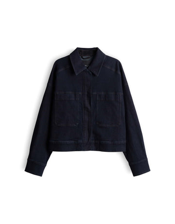 Hollins Barn Jacke aus Denim mit Corddetails