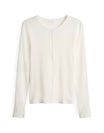 OPUS Langarmshirts  weiß