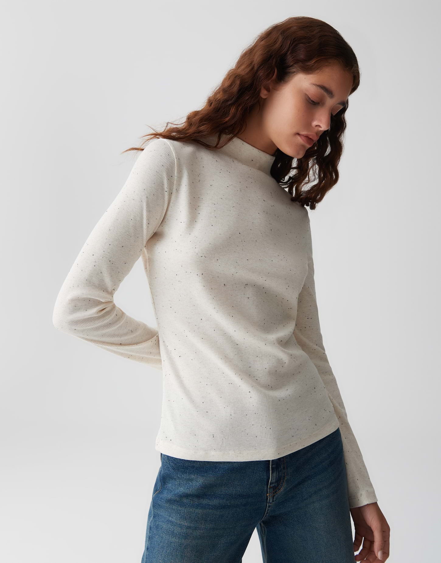 OPUS Langarmshirts  beige