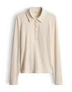 OPUS Langarmshirts  creme