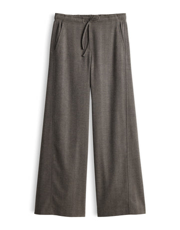 MELANE HERRINGBONE Wide Leg Pants
