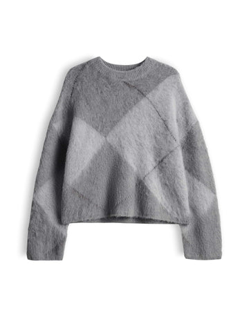 PARGYLE Strickpullover mit Argyle Rautenmuster