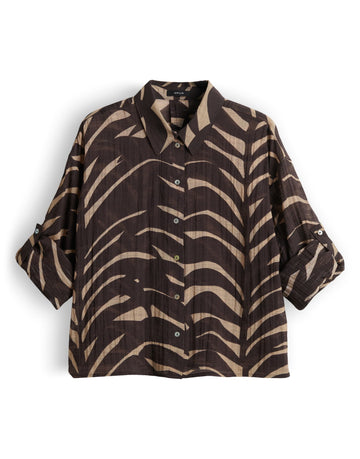 FADENA LEAVES Bluse mit Print