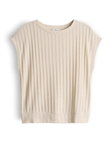 SAPINO Jerseyshirt mit Rippenstruktur