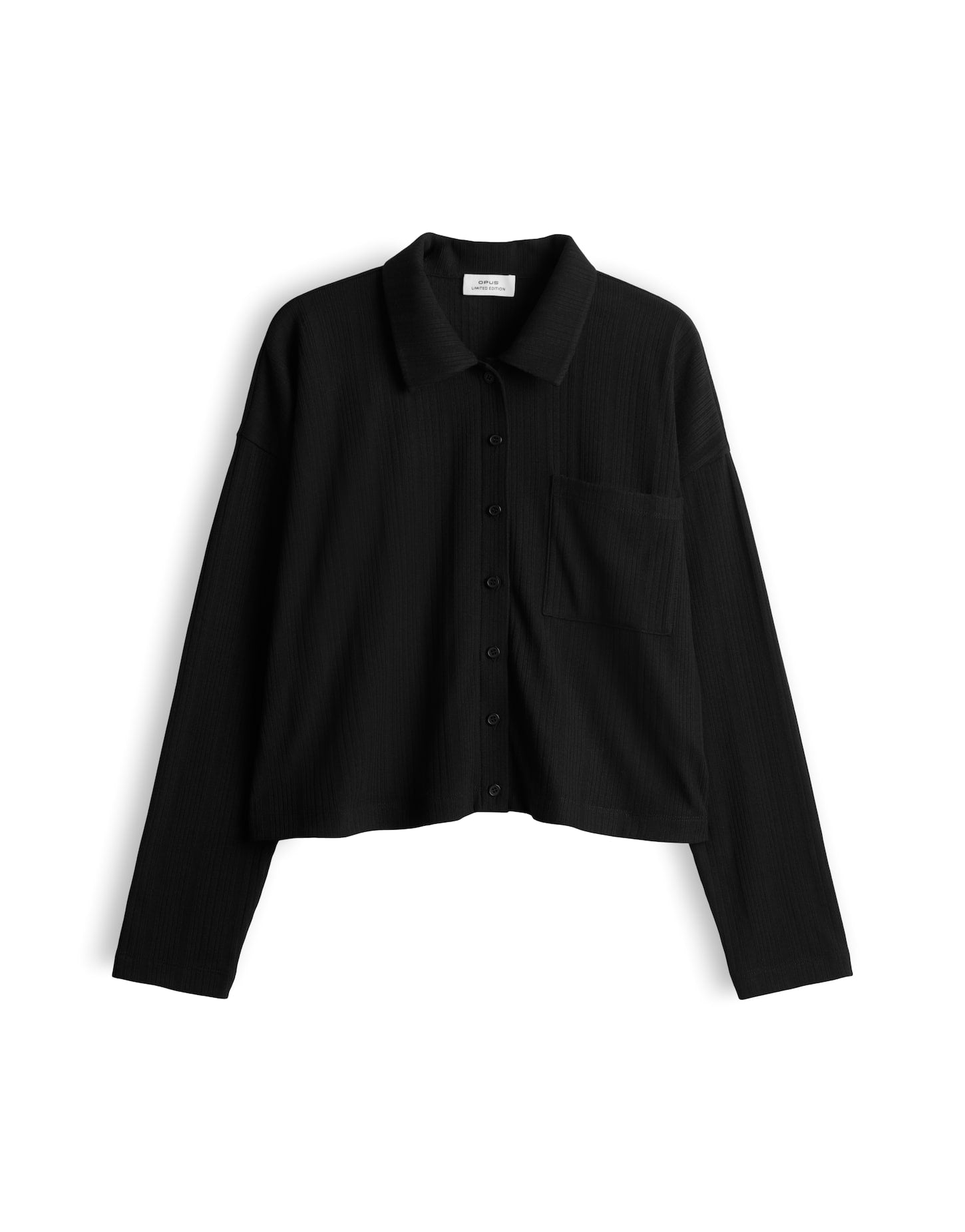 OPUS Langarmshirts  schwarz