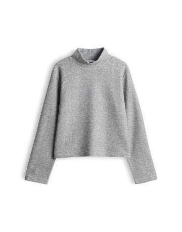 SOBOXY Boxy Jerseyshirt in Mélange Optik