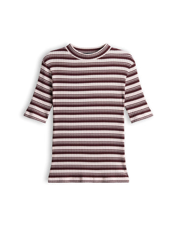 SOKIRA Gestreiftes Rippshirt