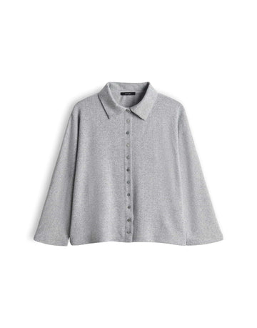 SUTTI Boxy Blusenshirt in Mélange Optik