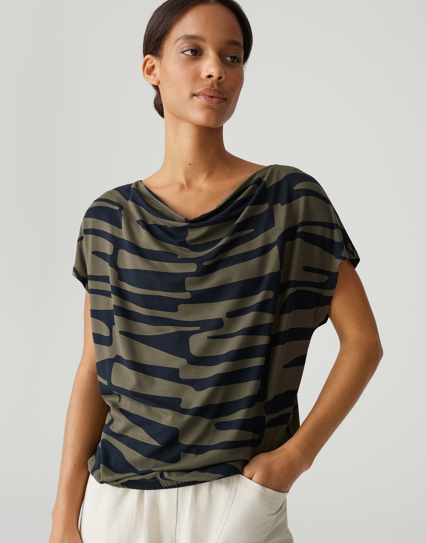 OPUS T-Shirts  oliv